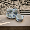 Artisan Hand Painted floral Pattern Ceramic Tea set Professional Product Shot