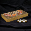 Decorative 50x50 cm Khatam Laila backgammon board, premium non-handmade edition for luxury home office decor