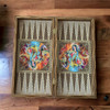 High-quality backgammon set for men, Khatam Laila design 50x50 cm, premium boutique game board from Craftihouse Dubai