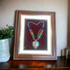 Luxury Handmade vintage Nepali necklace framed , Fashion gallery wall art Deco , Tibetan souvenir Showcase - Craftihouse Dubai