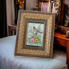 Exclusive Handmade Miniature Painting on Camel Bone with Khatamkari Inlaid Frame Heritage Collection Detail