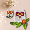 Premium Fancy table decor owl set , crafted owl set , wall decor owl and flower set High-Quality Design View