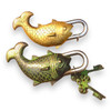 Exclusive Uae Brass Fish Padlock Buddhist Heritage Collection Detail