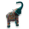 Premium Hand painted ceramic elephant. Textured embossed painted elephant. Elephant lover gift High-Quality Design View