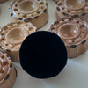 Luxury Hand-Carved Elegance: Wooden Backgammon Pieces Artisan Detail Shot