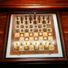 Luxury Wooden Chess & Backgammon Set , Wooden Shatranj 39x39 cm , Gift for Kids , Traveler Mini Chess Set , Draught Game , 3 in 1 Game Artisan Detail Shot
