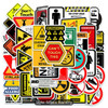 Premium Artisan Whimsical Warning Signs Sticker High-Quality Design
