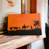 Premium Camel Carvan Acrylic Painting On Canvas 30x20 Cm Desert Serenity High-Quality Design