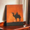 Hand-painted acrylic artwork on 30x20 canvas featuring traditional Arabian desert scenery.