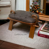 Handmade Camel Stool Stool With Dark Brown Cushion Camel Handicraft | High-end Boutique Souvenir | Crafted In Dubai - Luxury Handcrafted Art Craftihouse Dubai