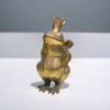 Exclusive Artisan Frog statue Vintage Brass Heritage Collection Detail