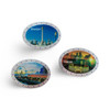 Exclusive Sharjah 3 Pices Set From Artisan Ceramic Magnet Unique Dubai Souvenir Heritage Collection Detail
