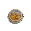 A high-quality souvenir bottle opener magnet celebrating the beauty and culture of Abu Dhabi.