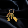 Exclusive Golden Abu Dhabi Key Chain Heritage Collection Detail