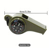 Exclusive 3-in-1 Emergency Survival Whistle with Compass, Thermometer, and Referee Cheerleading Function Heritage Collection Detail