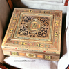 Luxury Handmade Wooden Inlaid Box with Mother of Pearl Accents Showcase - Craftihouse Dubai