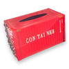 Artisan Shipping Container Model Tissue Unique Travel Keepsake