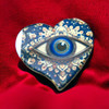 Premium Blue Eye Heart Shape Ceramic 7 Cm Ceramic Blue Eye High-Quality Design