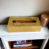 Gold plated tissue box 