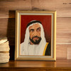 Exclusive H.h Sheikh Zayed Portrait Heritage Collection Detail