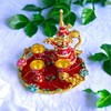 Exclusive Miniature Coffee Set Trinket Cultural Heritage Collection Detail