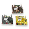 Abu Dhabi Magnetsset 3 Pieces | Stunning Emirates Skyline Decor - Luxury Handcrafted Art Craftihouse Dubai