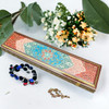 Luxury Khatamkari Sliding Box28 cm , Gift Box , Brass & Camel Bone Inlaid, Hand Painted Showcase - Craftihouse Dubai