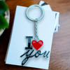 Premium I Love You Metal Keychain High-Quality Souvenir