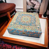 Premium Handmade Termeh Box , Compartmentalized Dried Fruit Box 30x30 cm, 1 piece Chocolate box , Luxury Gift & Storage Solution High-Quality Souvenir