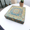 Exclusive Handmade Termeh Box , Compartmentalized Dried Fruit Box 30x30 cm, 1 piece Chocolate box , Luxury Gift & Storage Solution Heritage Collection Detail