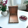 Exclusive Personalized Camel Pattern Wooden Jewelry Box 21.5x21.5 cm Heritage Collection Detail