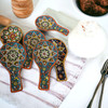 Luxury Uae Enamel Painted Ceramic Spoon Showcase - Craftihouse Artisan Gift