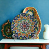 Exclusive Hand-Painted Earthenware Plate , Stunning Table Decor & Perfect Promotional Gift Heritage Collection Detail