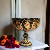 Exclusive Hand-Engraved Copper Fruit Bowl 30 cm , Pedestal Copper Bowl  , Engraving art , Copper Home decor , Gift idea Heritage Collection Detail