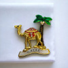 Premium Authentic Qatar Keepsake: Camel-Shaped Metal Fridge Magnet High-Quality Souvenir