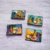 Exclusive Qatar Keepsake Set , 4-Piece Iconic Buildings Fridge Magnets Heritage Collection Detail