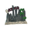 Premium Qatar  Delights: Qatar Keepsake Silver color Metal Plate  16x13 cm High-Quality Design