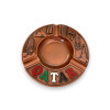 Qatar Round Ashtray: Elegant Doha | Sophisticated Cultural Piece - Luxury Handcrafted Art Craftihouse Dubai