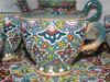 Handcrafted Colorful Textures Enamel Painted Earthenware – Luxury Decor - Luxury Handcrafted Art Craftihouse Dubai