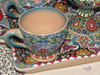 Handcrafted Colorful Textures Enamel Painted Earthenware – Luxury Decor - Luxury Handcrafted Art Craftihouse Dubai