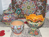 Handcrafted Handcrafted Colorful Textures Enamel Painted Earthenware Lifestyle Visual
