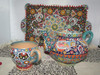 Handcrafted Colorful Textures Enamel Painted Earthenware – Luxury Decor - Luxury Handcrafted Art Craftihouse Dubai