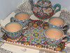 Handcrafted Colorful Textures Enamel Painted Earthenware – Luxury Decor - Luxury Handcrafted Art Craftihouse Dubai