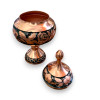 Exclusive Artisan Handcrafted Copper Bowl Lid Heritage Collection Detail
