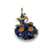 Exclusive Delights: Small Bejeweled Blue Coffee Heritage Collection Detail