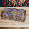 Exclusive Khatam Kari Jewelry Box , A Handmade Corporate Gift , Wooden Gift Box 20x11 cm , Jewelry Box , Storage Box , Gift Box , Traditional Art home decor Heritage Collection Detail