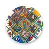 Exclusive Hand-Painted Ceramic Plate 30 cm Heritage Collection Detail