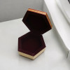 Luxury Hand Painted Khatamkari Hexagon Box , Jewelry Box , Gift Box , 1 Piece Assorted Pattern Wooden Storage Box Showcase - Craftihouse Dubai