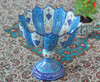 Exclusive Fruit Bowl Enamel Pedestal Fine Craftsmanship Detail