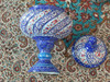 Handcrafted Candy Bowl Enamel Pedestal Lifestyle Visual
